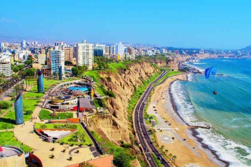 Apartamento Entero En Centro De Miraflores - 2 Habitaciones Lima Ngoại thất bức ảnh